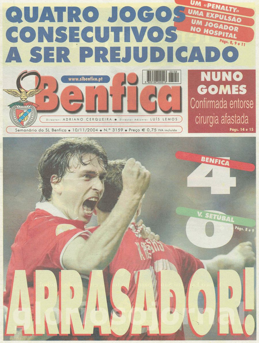 jornal o benfica 3159 2004-11-10